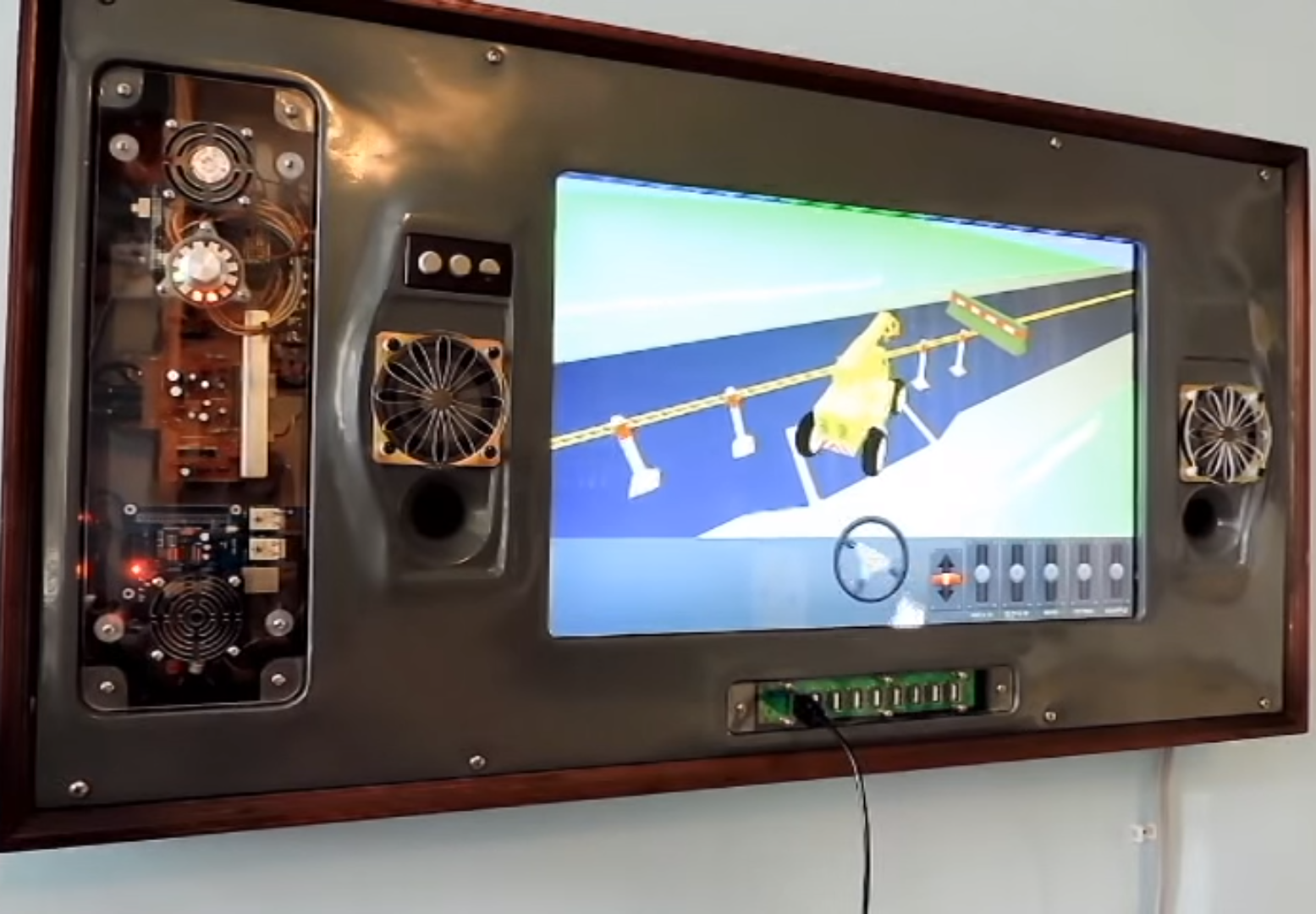 Wall-mounted Raspberry Pi games console for kids ...
