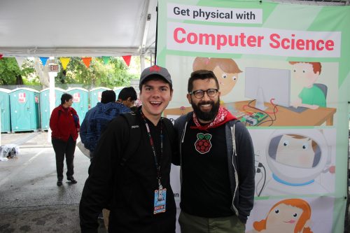 Matt meets maker Gerald Burkett at World Maker Faire New York 2016.