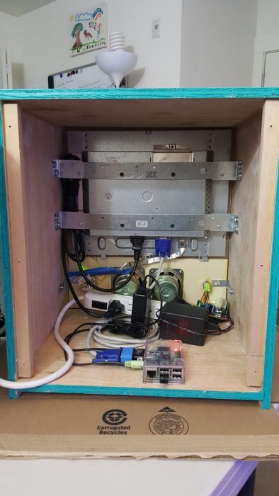 Wellington TV Time Machine Raspberry Pi inside view