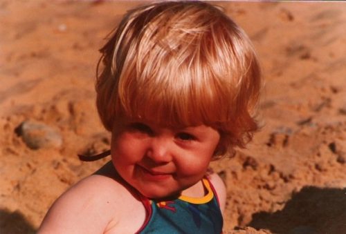 The author as a baby