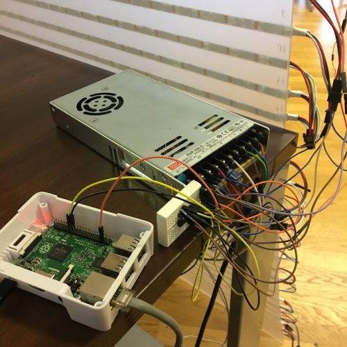 Solid State LED wall Raspberry Pi