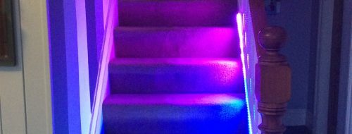 Lorraine Underwood Neopixel stair way lights