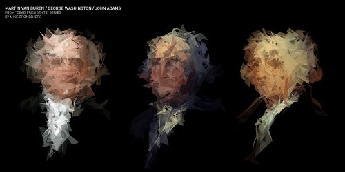 Image of Dead Presidents by Mike Brondbjerg art made with Processing