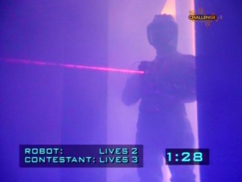 Crystal Maze laser trip wire screengrab