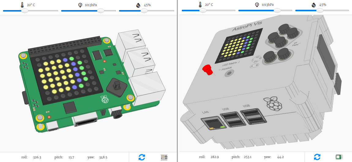 Sense HAT emulator 3d image final version Sense HAT emulator upgrade